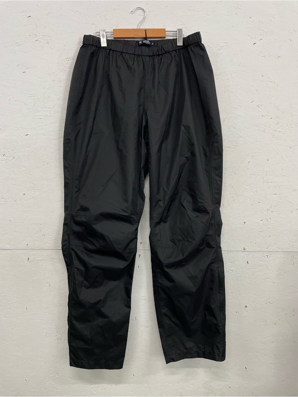 MEC Hydrocycle Waterproof Rain Pants, Size XL, Black/Reflective Stripes